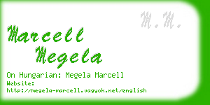 marcell megela business card